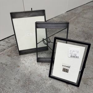 CB2 Modern Brutalist Industrial Metal Frames